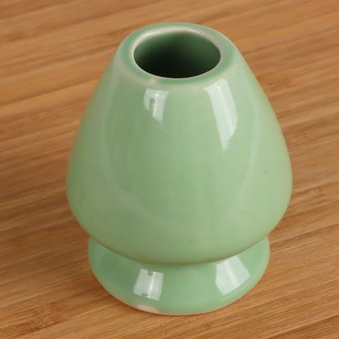 BambooMN Brand Matcha Tea Whisk Holder Soft Light Green - Image 5