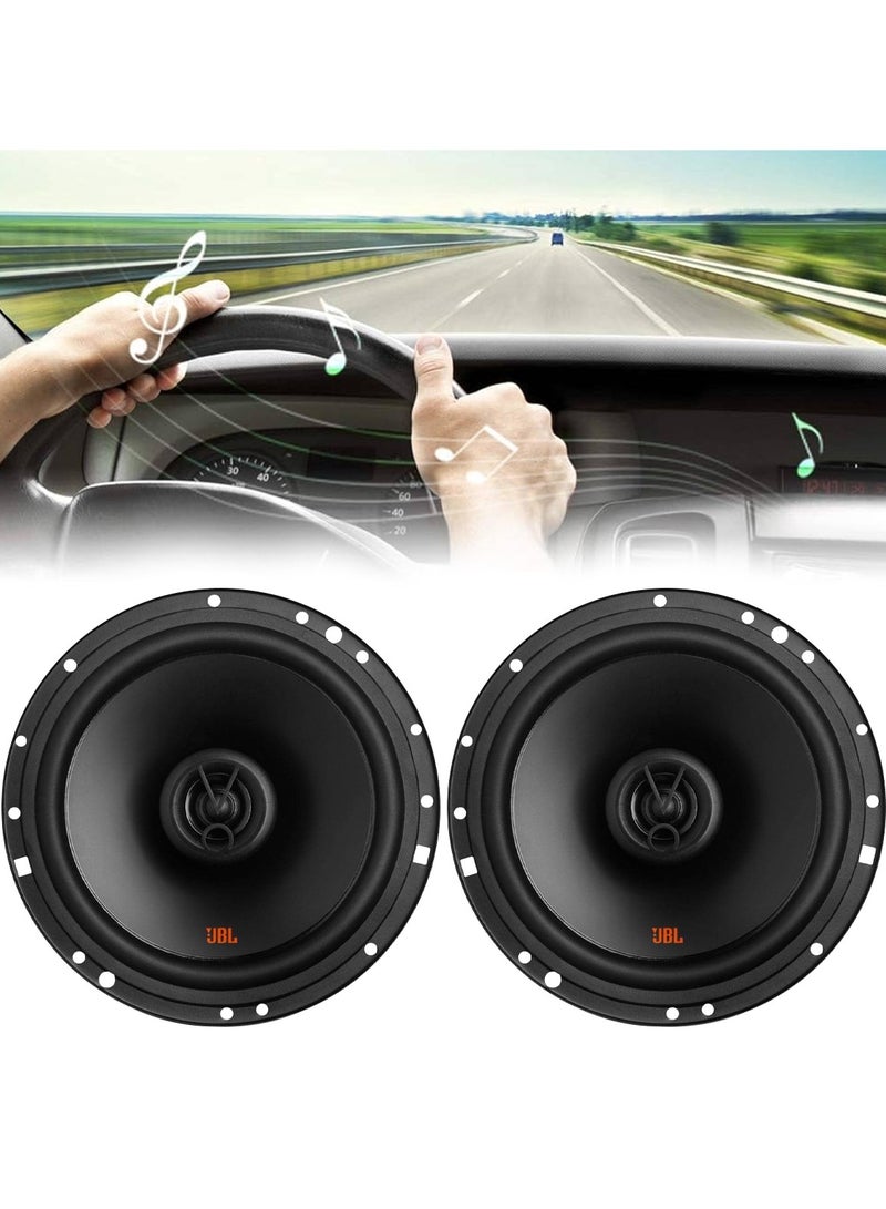 JBL High-Performance 240W 6.5" 2-Way Coaxial Car Speakers with 40W RMS and Clear Sound Reproduction - 2 Pieces