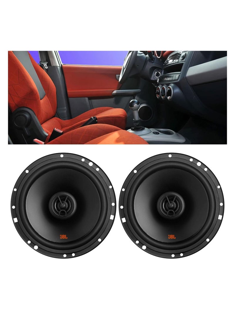 JBL High-Performance 240W 6.5" 2-Way Coaxial Car Speakers with 40W RMS and Clear Sound Reproduction - 2 Pieces