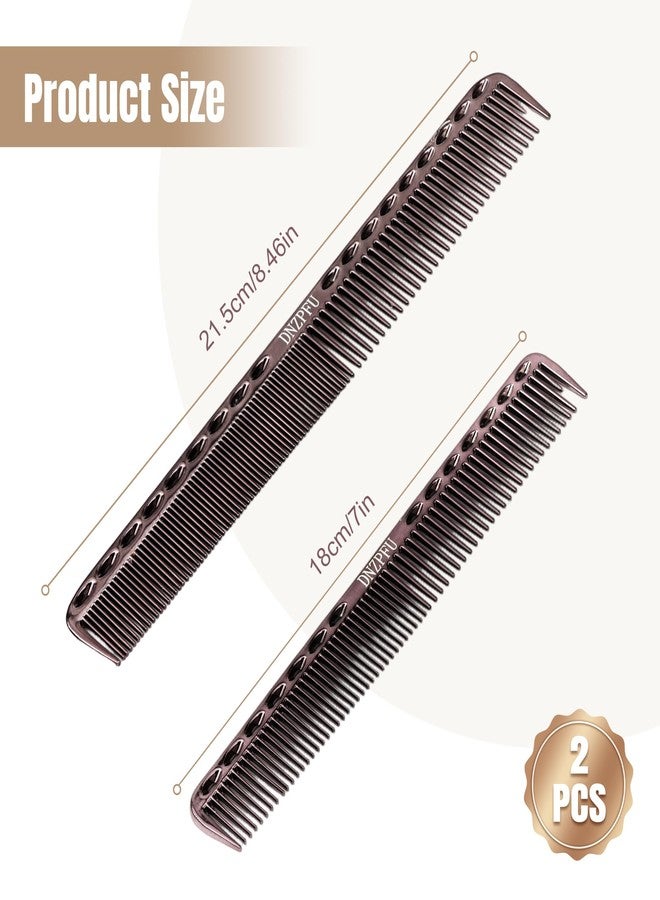 DNZPFU 2-Pack Colorful Stainless Steel Fine Tooth Combs, Salon-Grade Hair Styling Tool for Men And Women (Gold) - Image 4