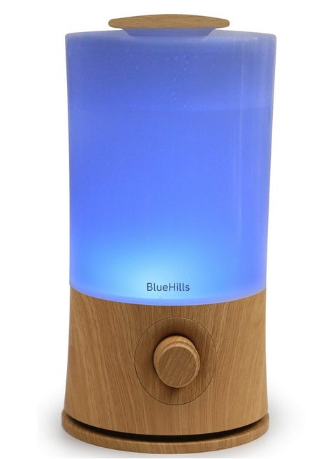 Premium 2000 Ml Xl Large Essential Oil Diffuser Aromatherapy Humidifier For Large Room Home 40 Hour Run Huge Coverage Area 2 Liter Extra Large Capacity Huge Diffuser Wood Grain E005