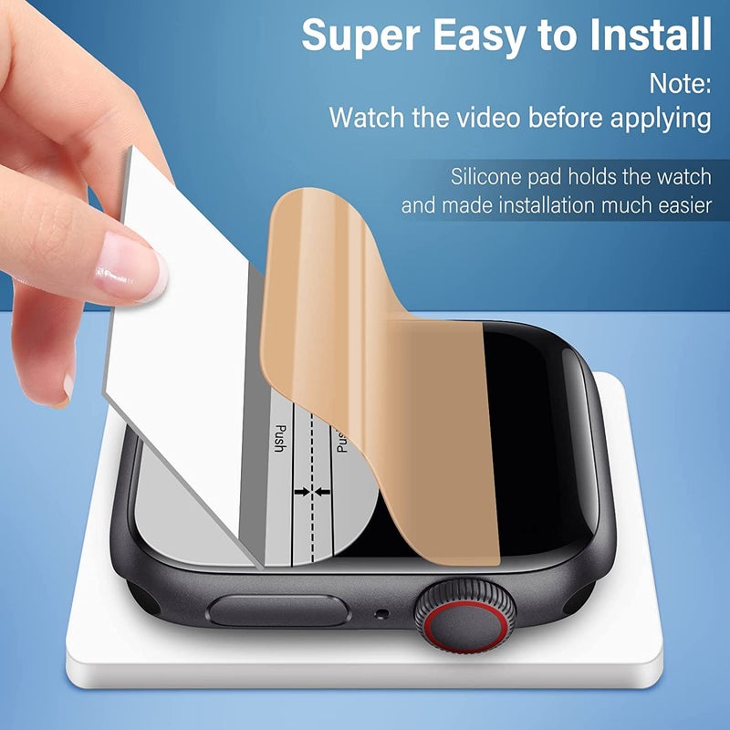 FCS حماية شاشة ساعة FCS الذكية لـ FIRE-BOLTT Dream Wi-Fi+4G SIM (2.02") | عبوة من 3 | تغطية من الحافة إلى الحافة | رقيقة جداً 0.125 مم 9H مضادة للصدمات واقي شاشة مرن من غشاء TPU (3) - Image 4