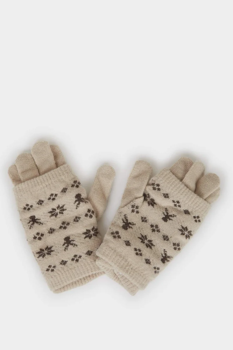 Woman Knitwear 2 Piece Gloves
