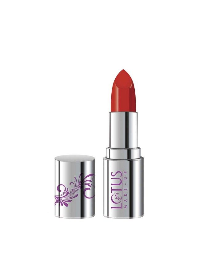 Lotus Makeup Ecostay Butter Matte Lip Color Bold Terracotta Orange 4 G - Image 1