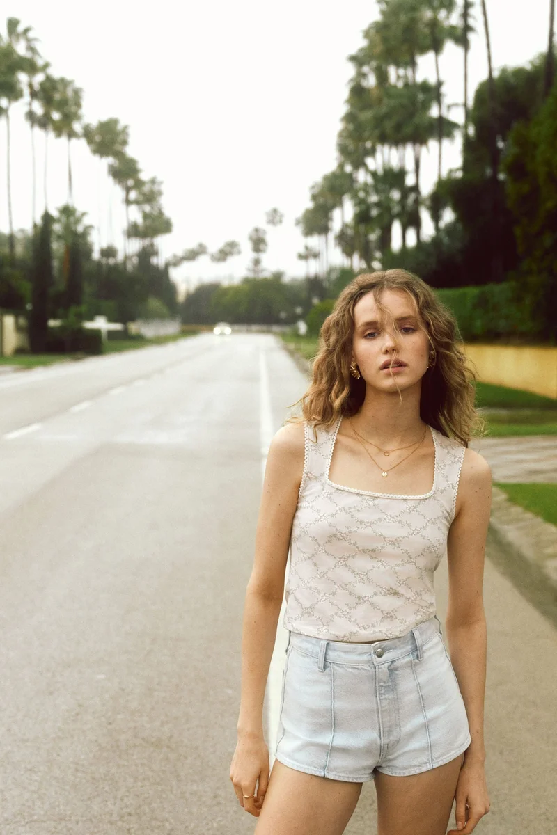 H&M Picot-trimmed vest top