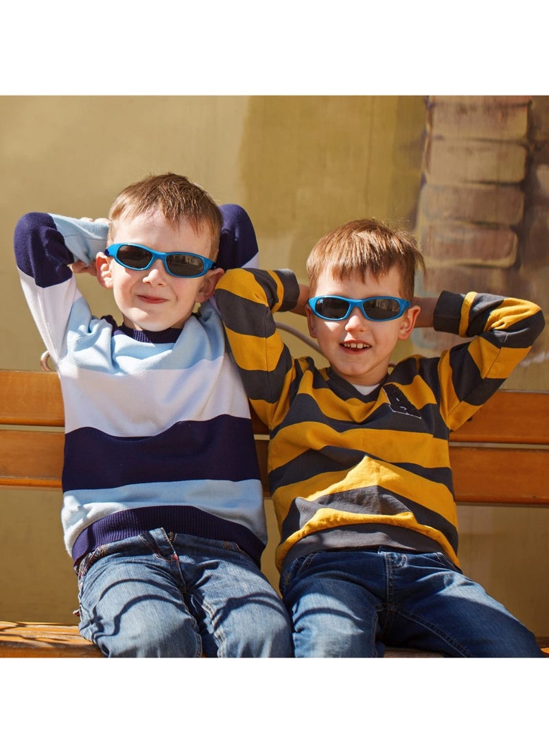 Flexible Kids Polarized Sunglasses for Boys Girls, 3 Pack Sport Sunglasses for Children Age 3-10 - Image 2