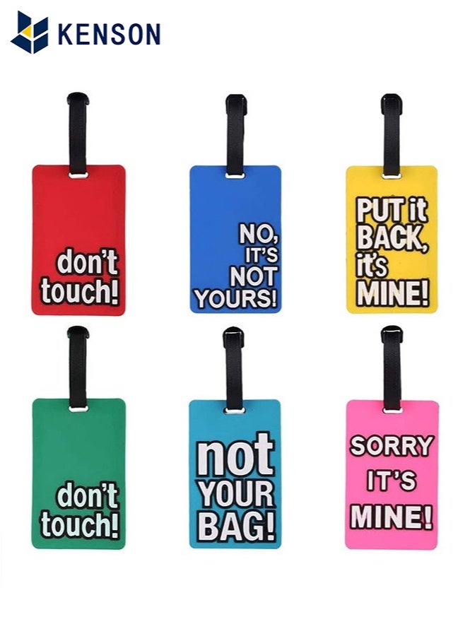 KENSON 6 Piece Luggage Tags,Suitcase Identify Labels,for travel accessories and Travel Bags - Image 1