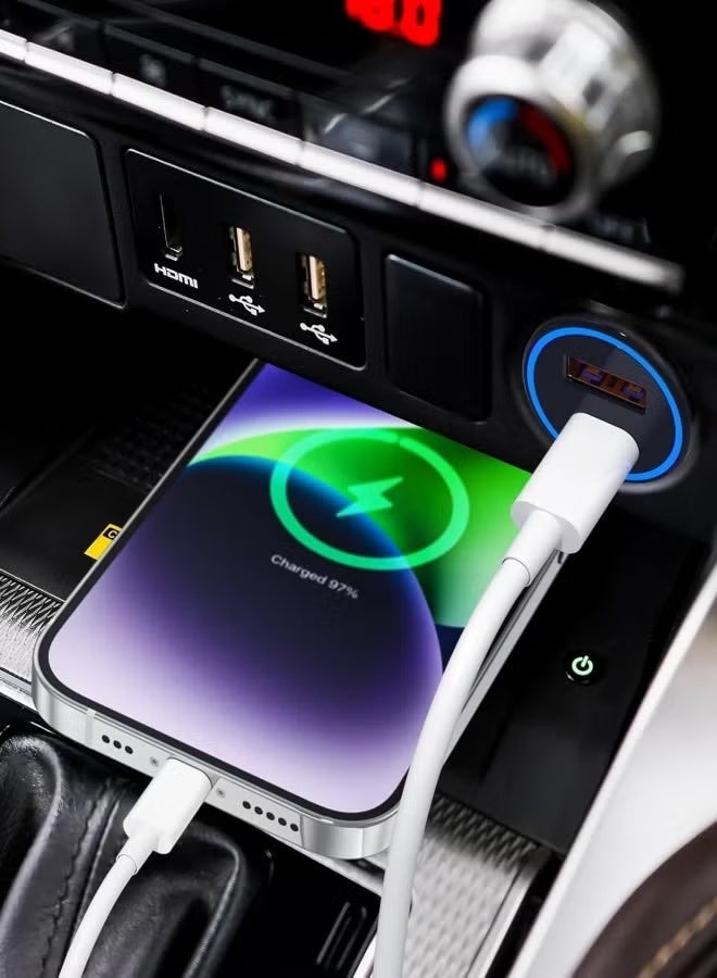 3Pack USB C Cable 1M, 66W Power Delivery PD Fast charge Cable USB C to USB C for iPhone 15 Pro/15 Pro Max/15/15 Plus, iPad mini 6, MacBook Pro/Air, iPad Pro, Samsung S23+, Huawei P60, etc white - Image 4
