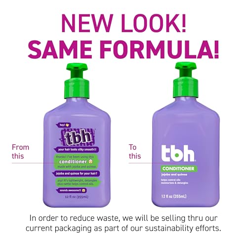 TBH Kids & Teen Shampoo and Conditioner Set – Sulfate & Paraben Free, Lightweight & Hydrating Hair Care for All Hair Types – 2-Pack, 12 oz Each - Image 2