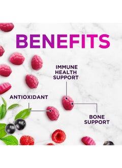 Nature's Nutrition Zinc Gummies 50mg - Extra Strength Bone Skin & Immune Health Support Gummy & Antioxidant Chewable Supplement for Adults - Non-GMO, Vegan & Gluten Free Zinc Vitamin, Mixed Berry Flavor - 60 Gummies  - Image 5