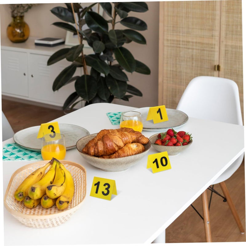 15 Pcs Table Number Markers With Letter Backgrounds For Weddings And Events - Image 3
