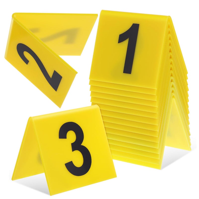 15 Pcs Table Number Markers With Letter Backgrounds For Weddings And Events - Image 2