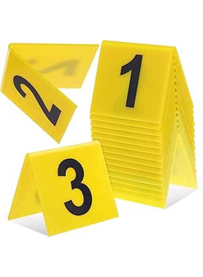 15 Pcs Table Number Markers With Letter Backgrounds For Weddings And Events - Image 1