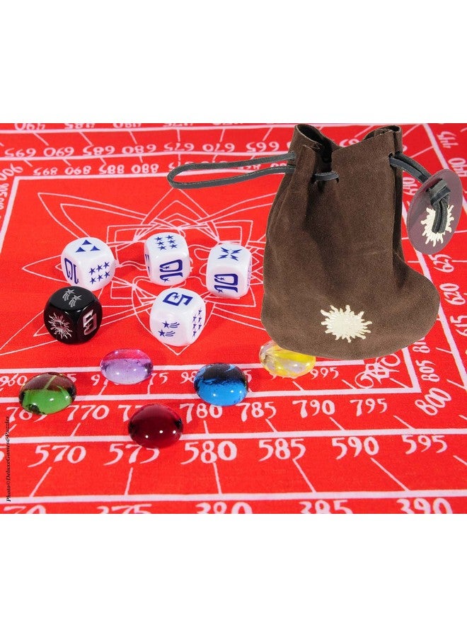 Deluxe Games and Puzzles Cosmic Wimpout Deluxe Traveln Game, Red Cloth Scoreboard, 5 Glass Gemstones, Bundled Items - Image 3