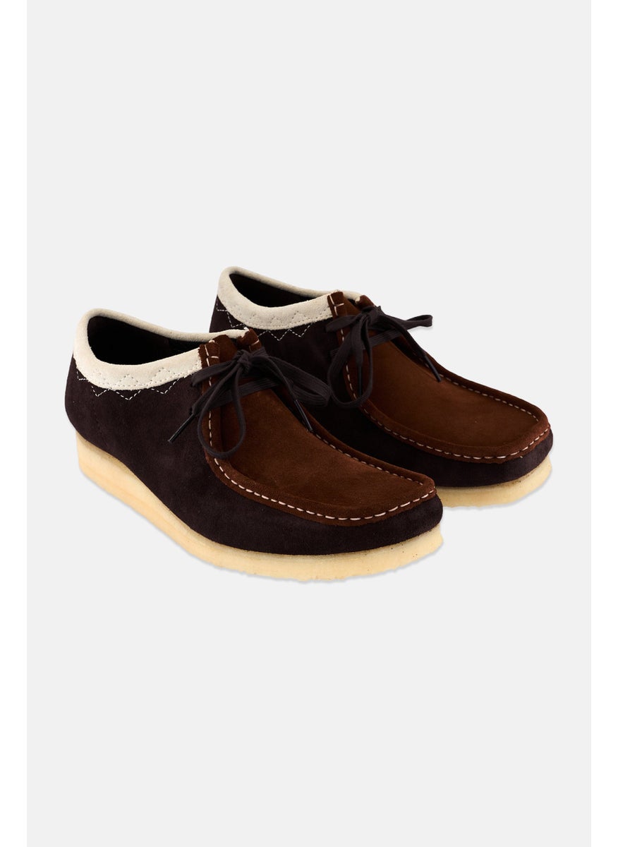 clarks Men Standard Fit Wallabee Lace Up Casual Shoes, Brown  - Image 1