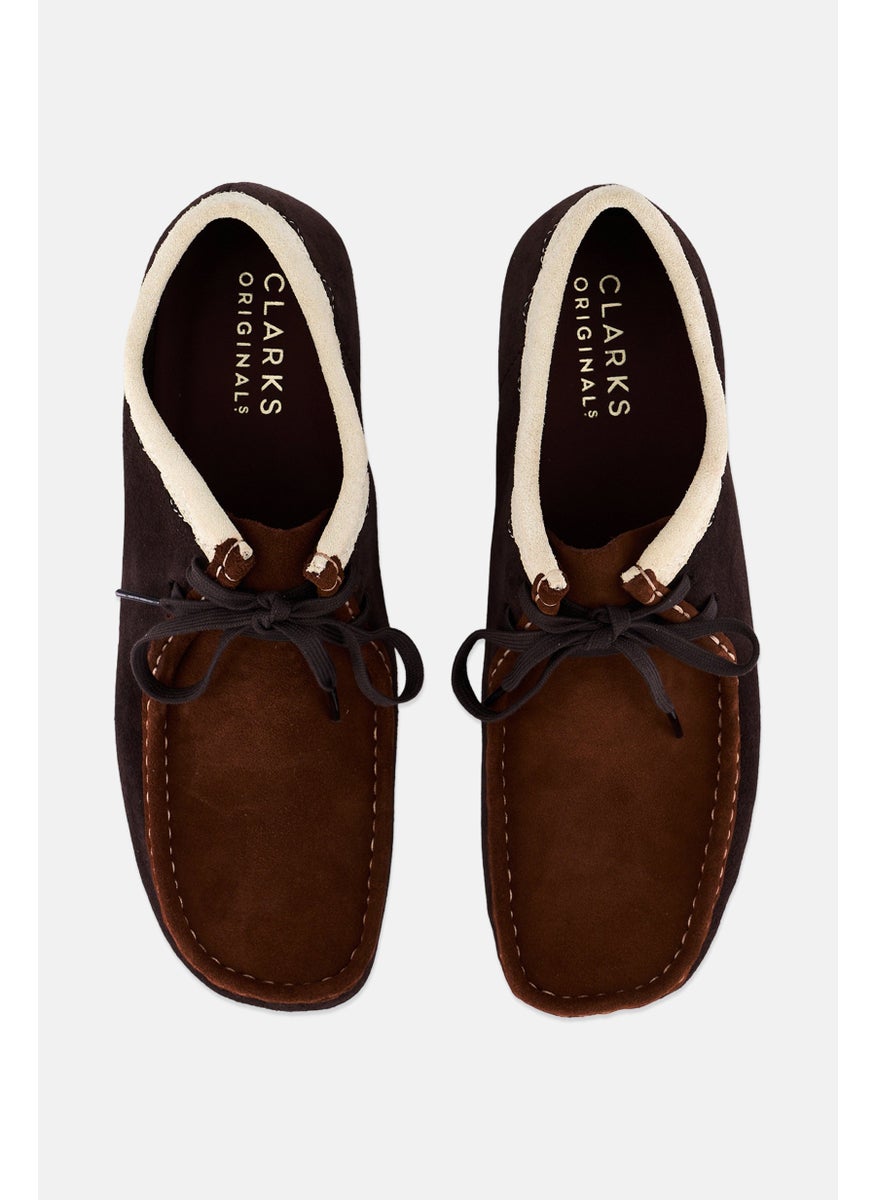 clarks Men Standard Fit Wallabee Lace Up Casual Shoes, Brown  - Image 3