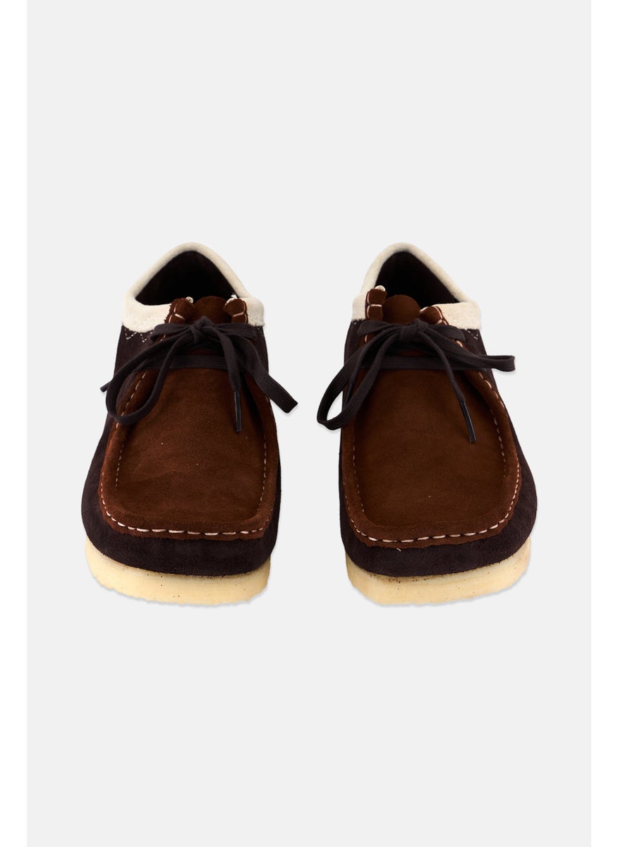 clarks Men Standard Fit Wallabee Lace Up Casual Shoes, Brown  - Image 4