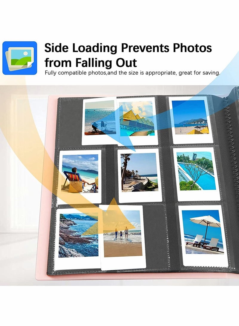 SYOSI 432 Pockets Photo Album for Fujifilm Instax Mini Camera, for Polaroid Camera, for Fujifilm Instax Mini 11 90 70 9 8+ 8 LiPlay Instant Camera, for Polaroid Snap SnapTouch PIC-300 Z2300 Camera (Pink) - Image 5