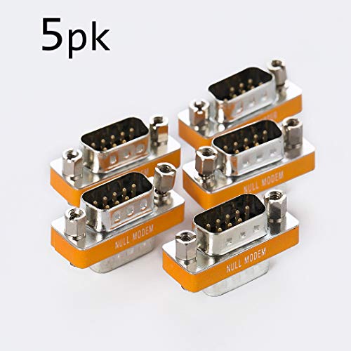 Arnorin DB9 Null Modem Adapter Male to Male 5 Pack - Image 2