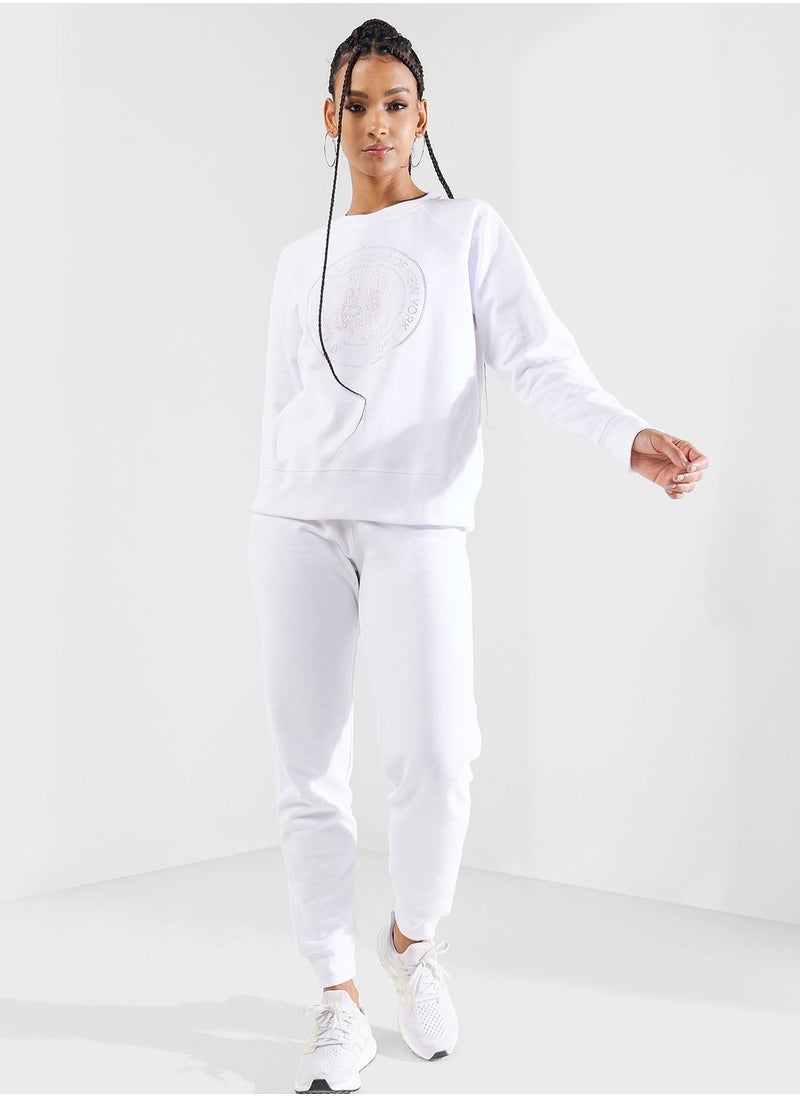DKNY Sport - Crew Neck Logo Sweatshirt - Image 1