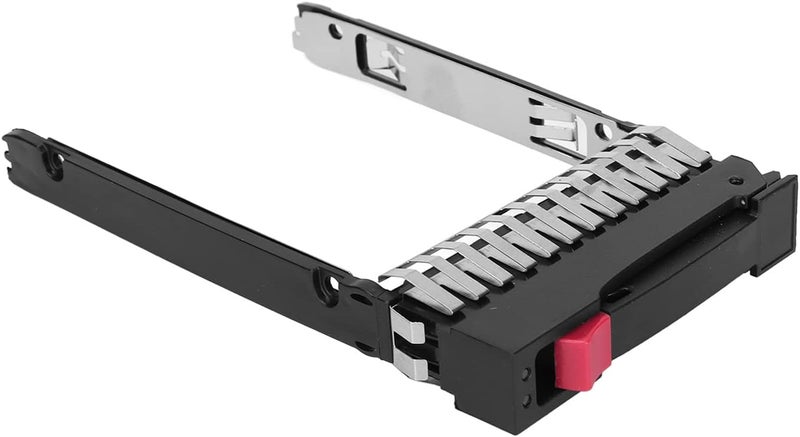 2.5in Hard Drive Tray, SAS SATA HDD Adapter Bracket, Metal ABS Stable Silver Black Hot Swap Drive Cage with 4 Screws for ProLiant DL360 G5 G6 G7 BL460c ML350 - Image 3