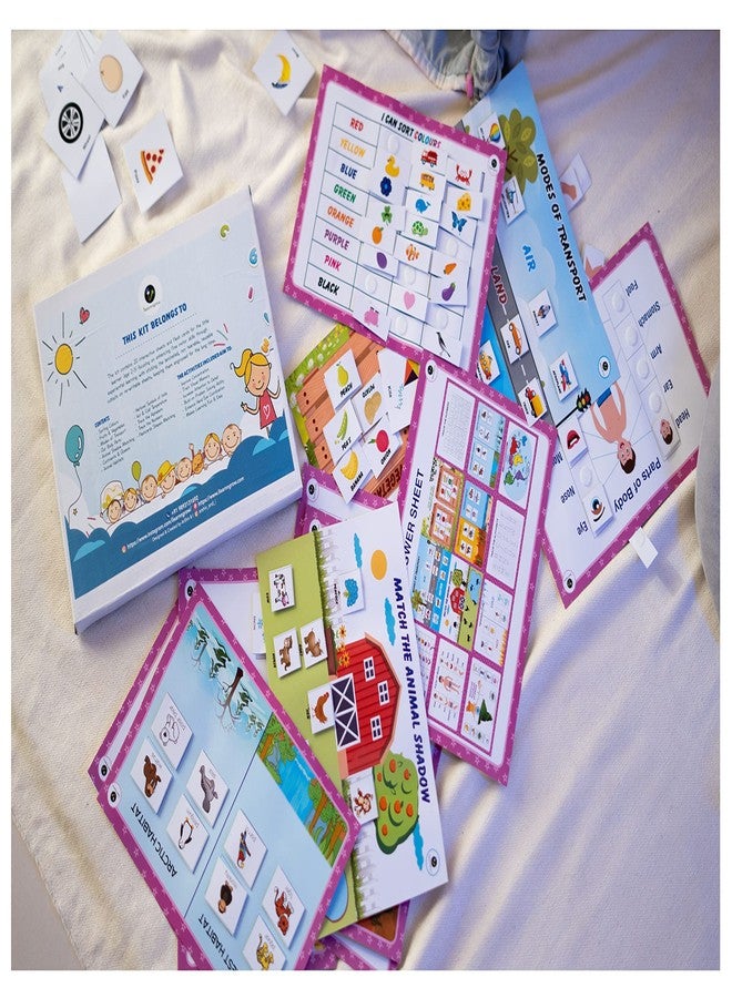 ILEARNNGROW English Learning Activity Workbook 2 Plus Kids Alphabets, Color Sorting, Relationships - Image 3