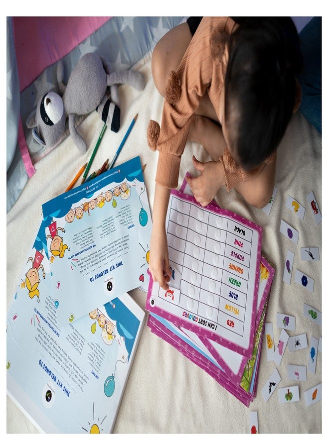 ILEARNNGROW English Learning Activity Workbook 2 Plus Kids Alphabets, Color Sorting, Relationships - Image 5