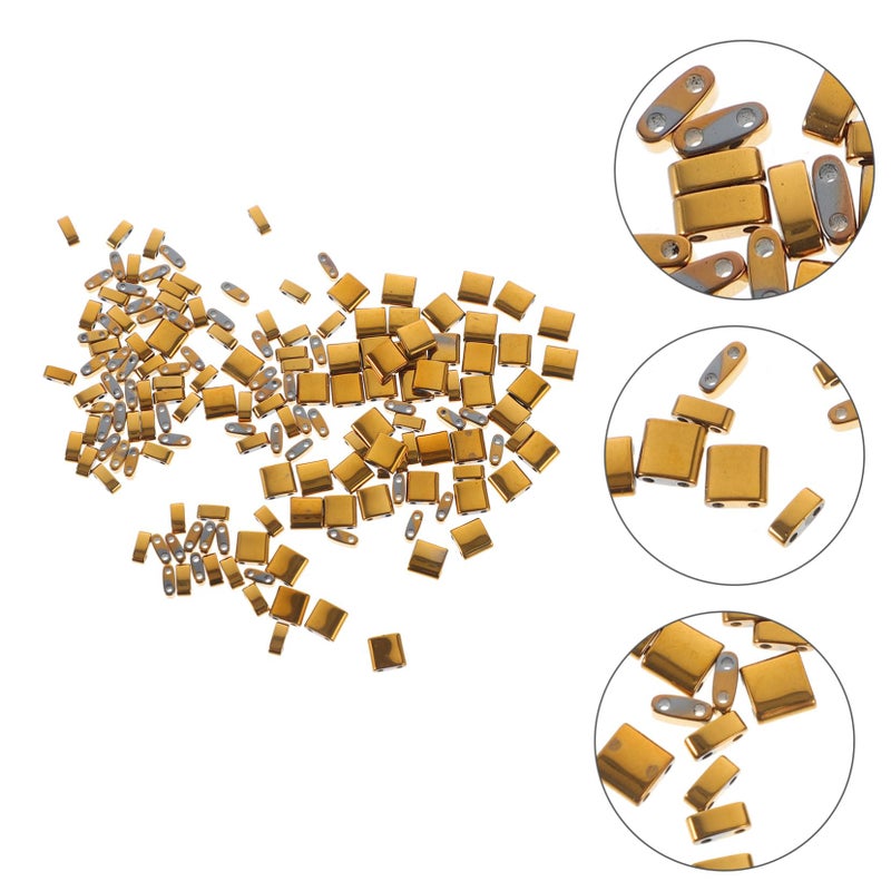 150pcs 10mm Double Glass Beads Smooth Loose Beads for DIY Jewelry Making Bracelets Necklaces - Image 4