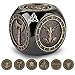 Keller & Weber DND Fingertip Spinner Dice Metal Dice Set with 3D Pattern Polyhedral Rotating Game Dice for DND Gifts with Dragon Logo Gift Box Role Playing Board Game Accessories Black - Image 4