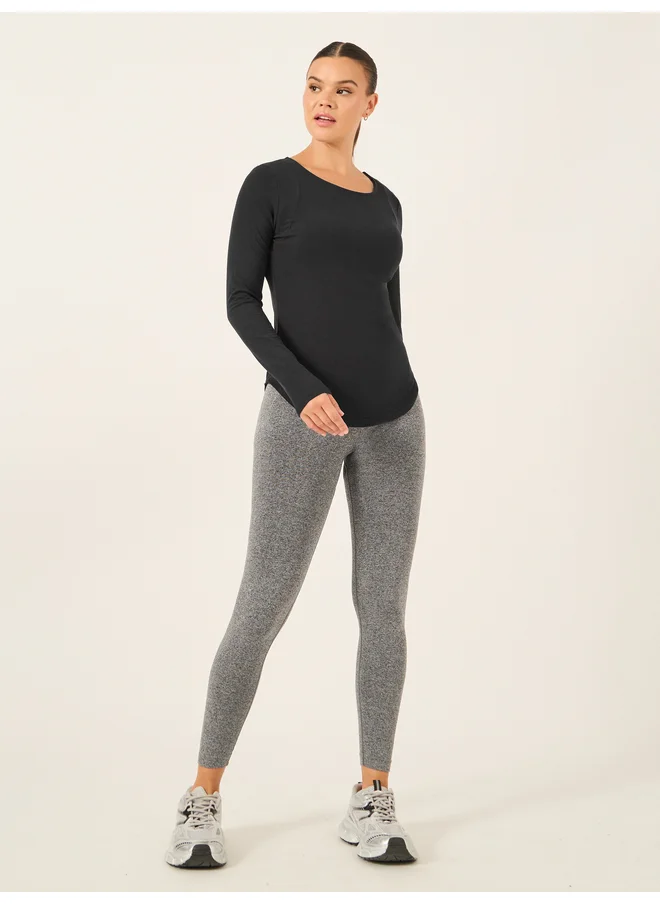 ستايلي Styli Active Pin Tuck Back Long Sleeve Top