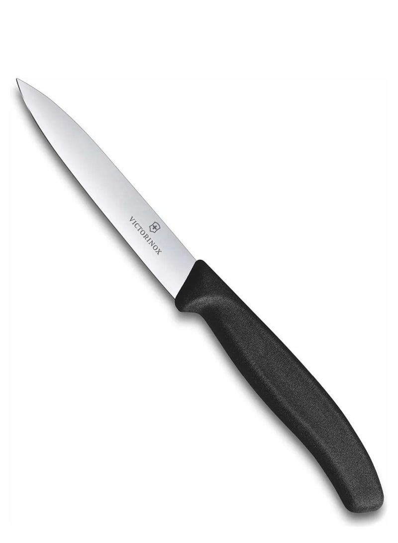 VICTORINOX KITCHEN Victorinox Swiss Classic Paring 4" straight Spear Point Blade 5/8" Width at Handle Black  - Image 1