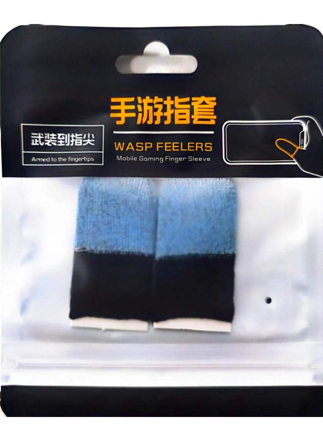 Snow Game Finger Coat E-Sports Fashion Cool Ultra-thin Breathable Double Color Finger Coat Chicken Finger Coat Artifact-Product Color:Silver Blue Black Double Spell  - Image 1