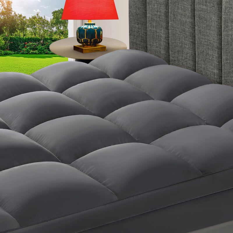 CHOKIT Queen Mattress Topper, Extra Thick Pillow Top Mattress Pad for Back Pain Relief, Cooling Bed Topper Mattress Cover with 8-21 Inch Deep Pocket - Image 1