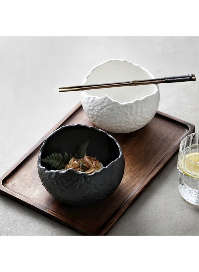 ميدي وعاء حلوى سيراميك فاخر قطعة واحدة، أدوات مائدة مصنوعة يدويًا، وعاء سلطة أنيق ومبتكر للتوابل لتناول الطعام والضيافة - Image 1