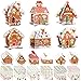 Chiisong 24 Sets Christmas DIY Art and Craft Kits 3D Xmas Gingerbread House Crafts with Stickers Make Your Own Christmas Decorations for Xmas Holiday Classroom Home Activities Party DecorationsHouse - Image 3