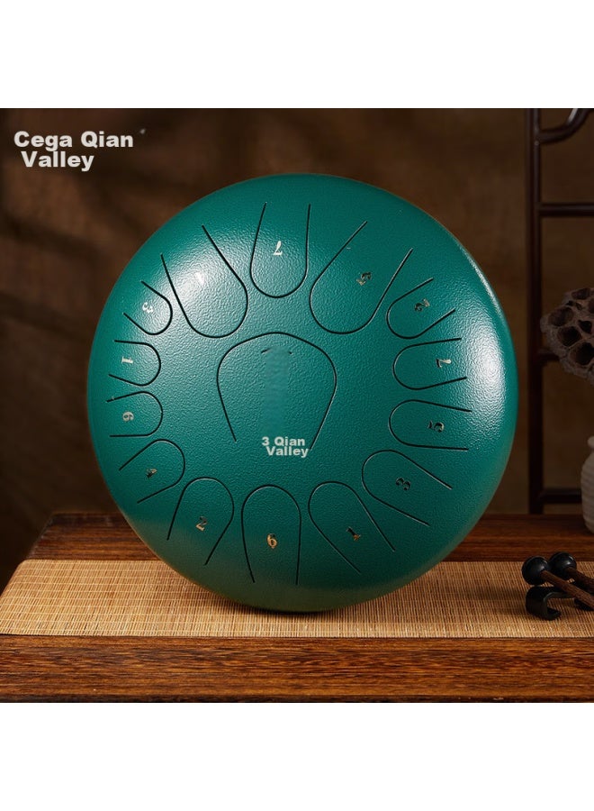 Cega Ethereal Drum, 15 Tones, 13-inch Carbon Steel Handpan, Beginner Percussion Instrument, Steel Tongue Drum, Birthday Gift - Image 1
