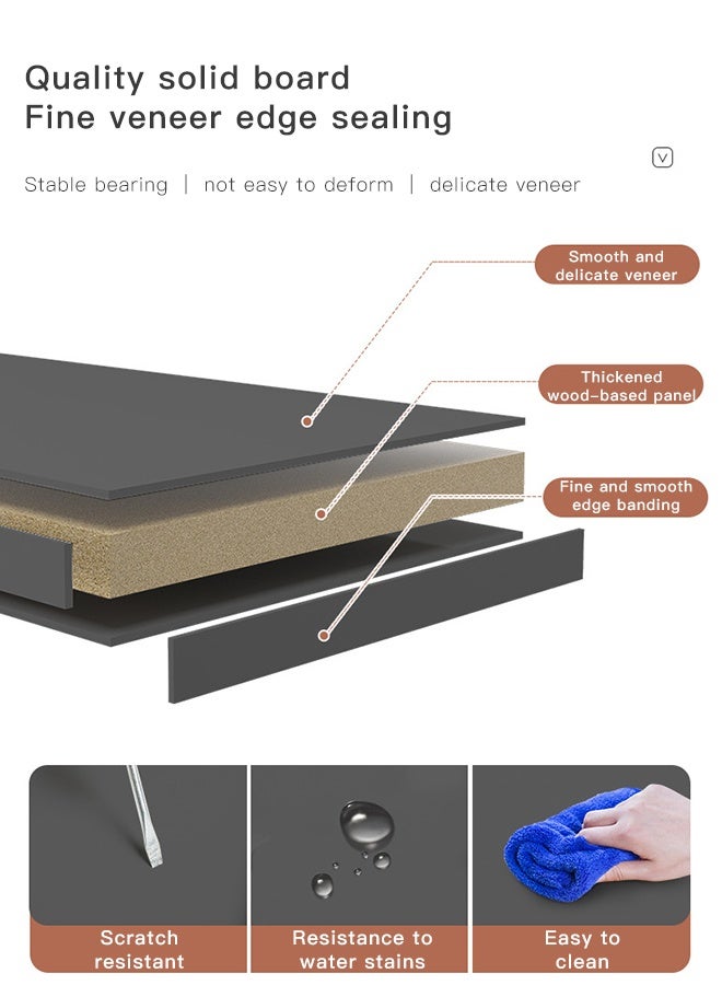 Sharpdo Shoe Cabinet Storage Shoe Rack Simple Storage Cabinet 90x30x48 cm Wood - Image 5