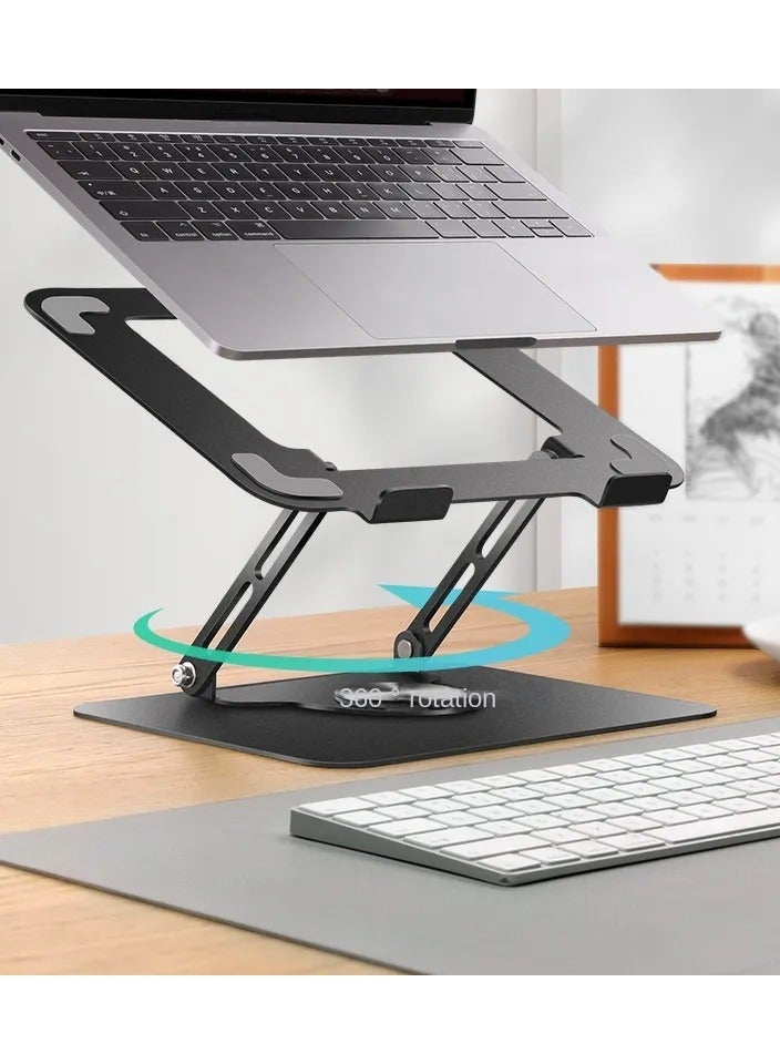 Generic Laptop bracket multi angle computer bracket with heat dissipation holes ergonomic laptop bracket office rotatable Bracket Lifting Folding Flat Support Frame Metal Bracket  - Image 5