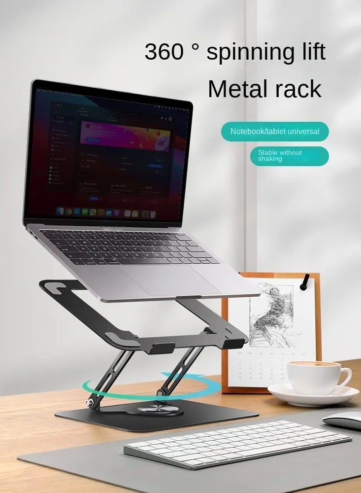 Generic Laptop bracket multi angle computer bracket with heat dissipation holes ergonomic laptop bracket office rotatable Bracket Lifting Folding Flat Support Frame Metal Bracket  - Image 3