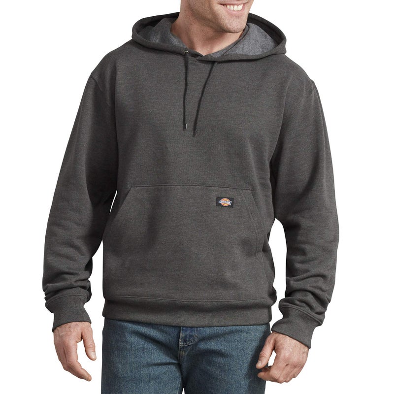 Dickies Mens Pullover Fleece Hoodie Dark Heather Large Tall