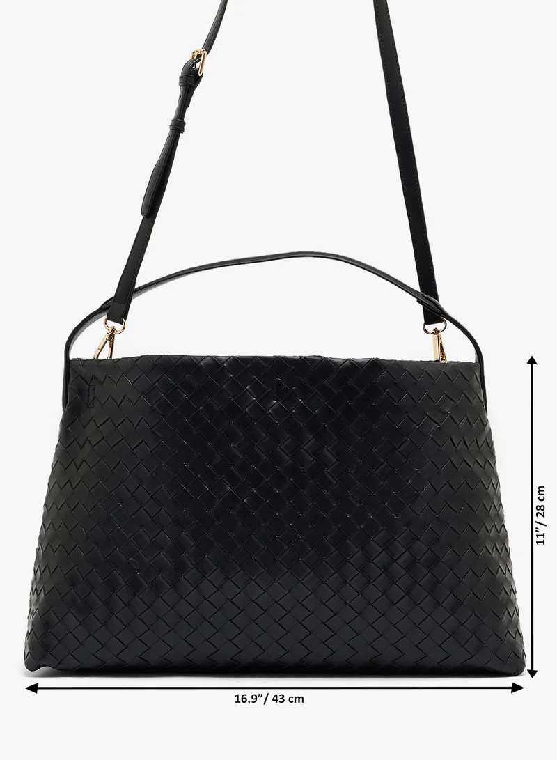 GLAMOROUS BLACK Casual Oversized Shoulder Bag for Women | Best Price UAE