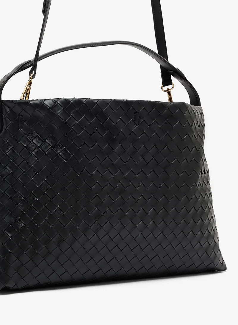 GLAMOROUS BLACK Casual Oversized Shoulder Bag for Women | Best Price UAE