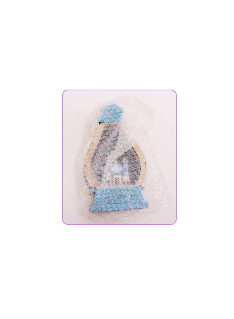 PARTY FUN Ramadan Kareem Wooden Lantern With Light 4x17.5cm of Cozy Brilliance  - Image 3