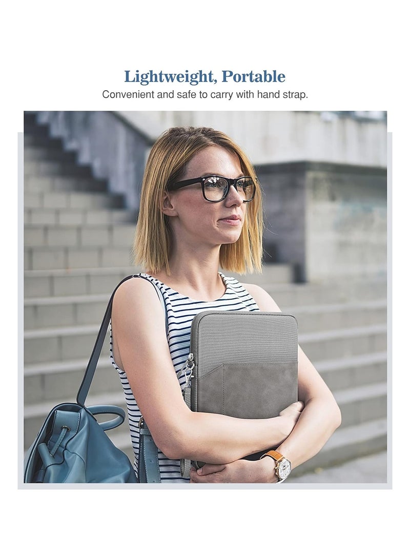 Bukela Exifor Tablet Case 9-11inch for iPad Pro 11 2021-2018, iPad Air 5/4 10.9, iPad 10.2, Galaxy Tab A8 10.5 / Tab S8 11inch, Surface Go 2/1, Protective Case with Pocket, Grey - Image 5
