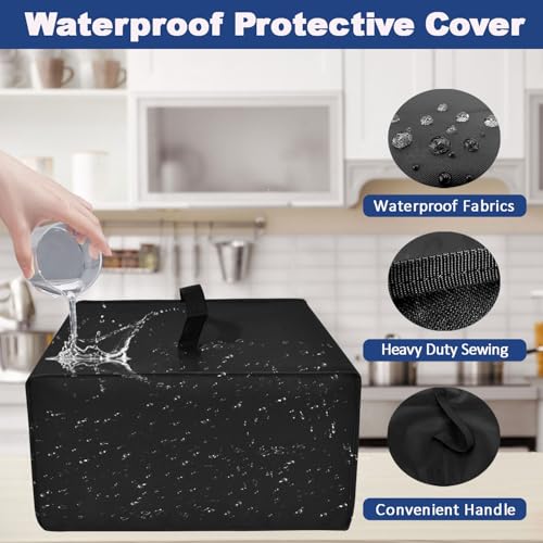 NUENSS-ROR Dust cover for Keurig Single Serve K-Cup Pod Coffee Maker, Heavy Duty Waterproof Coffee Machine Cover for Keurig K-Express, K-Mini and K-Iced Single Serve K-Cup Pod Coffee Maker (Black) - Image 5