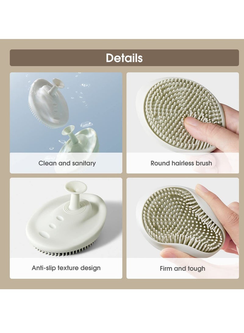 Be a better mom Shampoo Brush Baby Massager Shower Bath Brush, Soft Silicone Bath Comb - Image 5