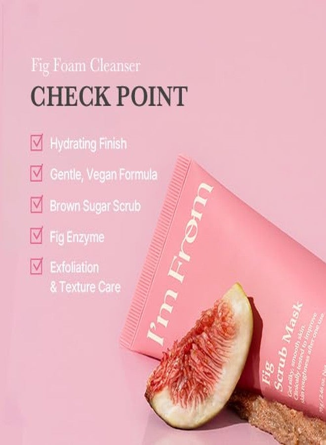 I'm From Fig Scrub Mask, Daily Soft Exfoliating Face and Body All Skin Types Korean Skin Care 2.37fl.oz - Image 4