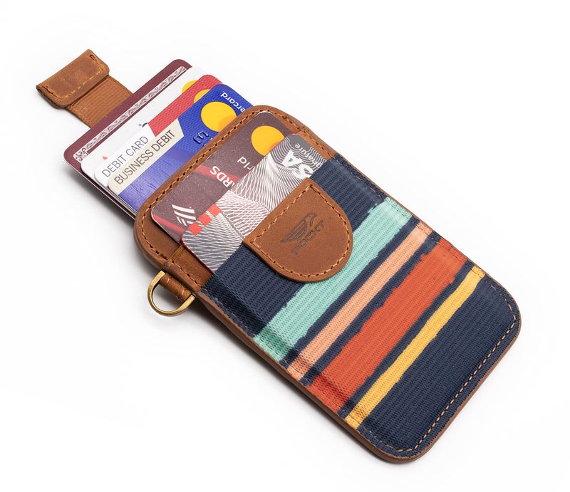 POCKT Slim Card Holder Wallet For Men and Women - Minimalist Front Pocket Wallet Elastic Credit Card Holder Genuine Leather RFID Blocking Card Case Wallets | Cali - Image 4