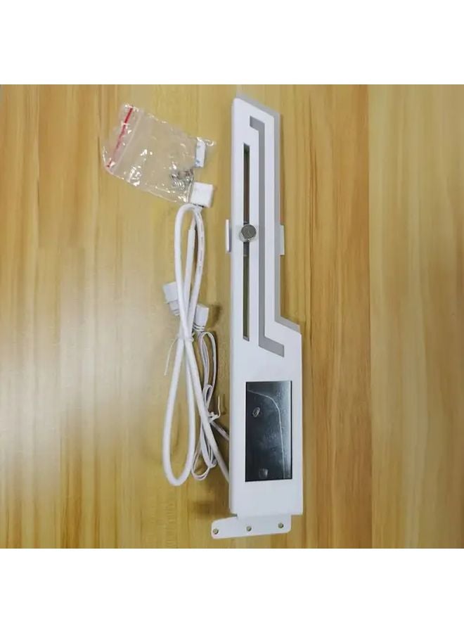 ARGB Temperature Display Adjustable Graphics Card Holder White Metal Design LED Screen - Image 1