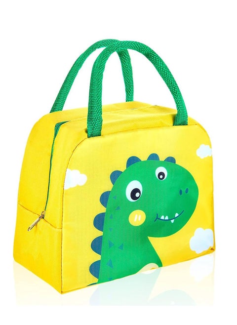 Cartoon Animal Print Lunch Bag Portable Insulated Cooler -  Dinosaur